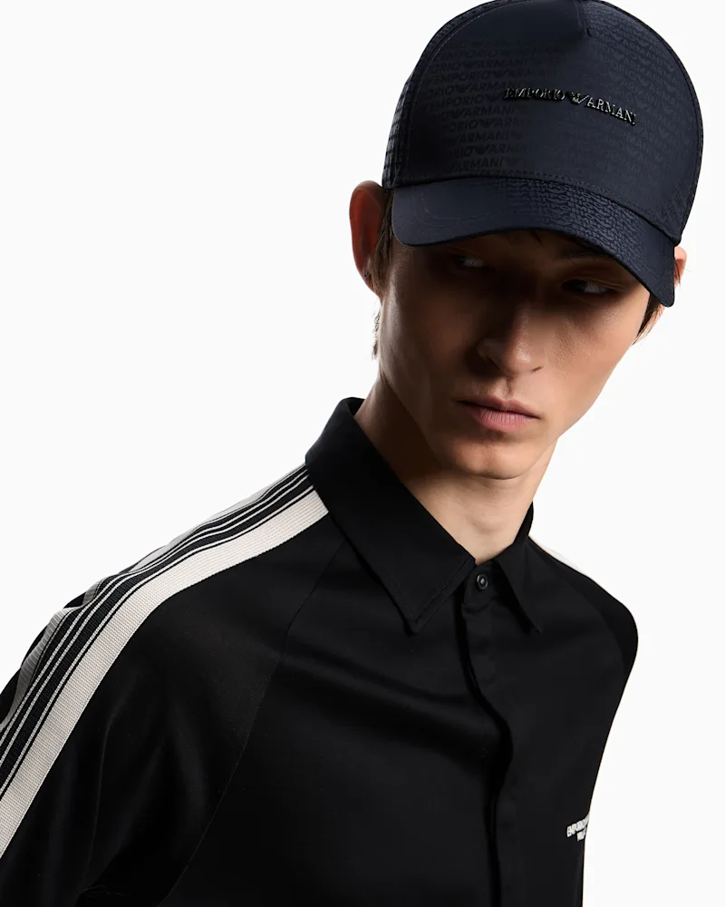 Кепка Emporio Armani з жакардового нейлону — фото 3